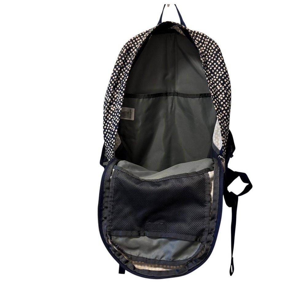 The North Face Wise Guy Backpack Navy White Polka Dot School Travel Bag - Picture 3 of 12